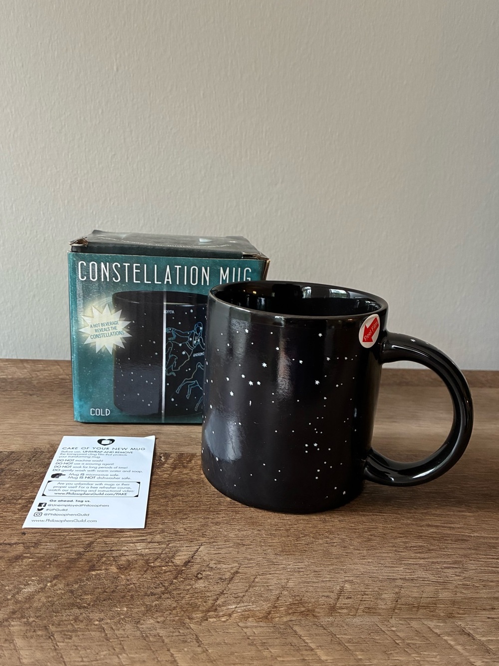 Star Constellation Heat Changing Coffee Mug, NIB NWT